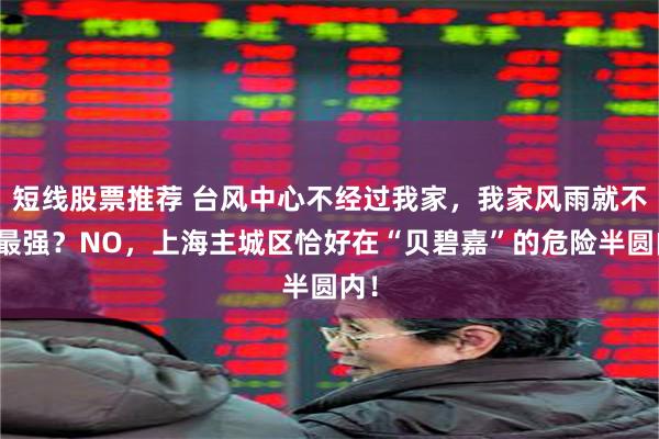 短线股票推荐 台风中心不经过我家，我家风雨就不是最强？NO，上海主城区恰好在“贝碧嘉”的危险半圆内！