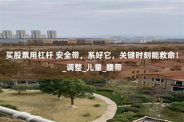 买股票用杠杆 安全带，系好它，关键时刻能救命！_调整_儿童_腰带