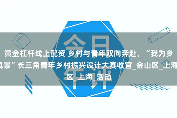 黄金杠杆线上配资 乡村与青年双向奔赴，“我为乡村种风景”长三角青年乡村振兴设计大赛收官_金山区_上海_活动