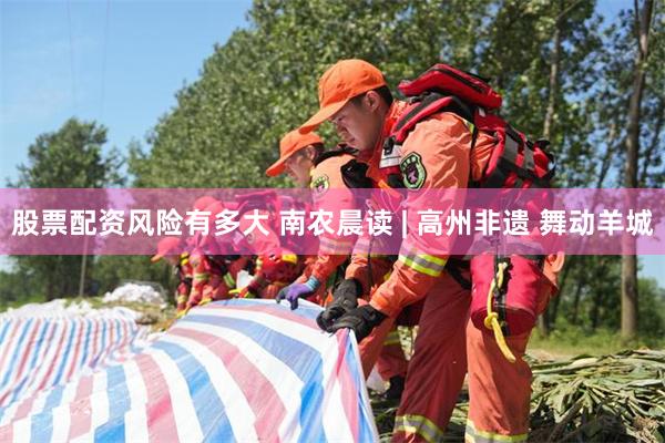 股票配资风险有多大 南农晨读 | 高州非遗 舞动羊城