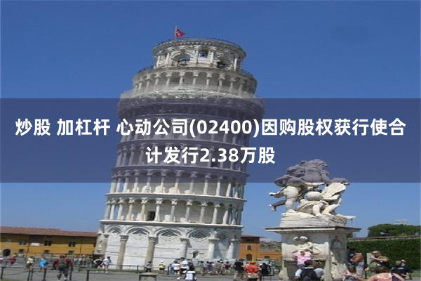 炒股 加杠杆 心动公司(02400)因购股权获行使合计发行2.38万股