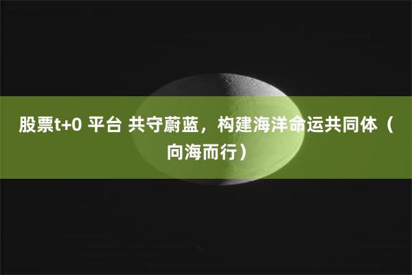 股票t+0 平台 共守蔚蓝，构建海洋命运共同体（向海而行）
