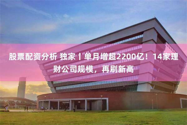 股票配资分析 独家丨单月增超2200亿！14家理财公司规模，再刷新高