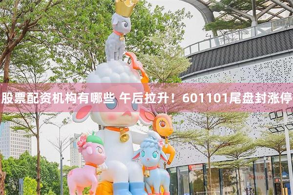 股票配资机构有哪些 午后拉升！601101尾盘封涨停
