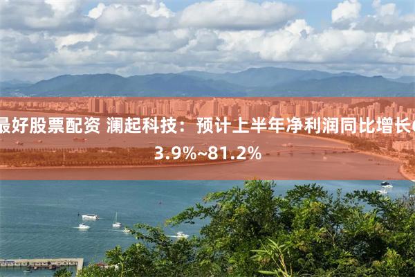 最好股票配资 澜起科技：预计上半年净利润同比增长63.9%~81.2%