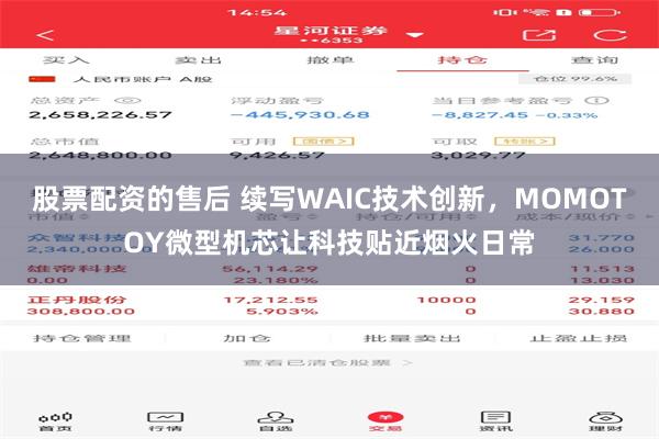 股票配资的售后 续写WAIC技术创新，MOMOTOY微型机芯让科技贴近烟火日常