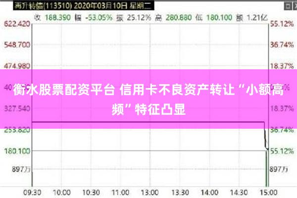 衡水股票配资平台 信用卡不良资产转让“小额高频”特征凸显