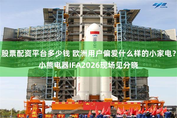 股票配资平台多少钱 欧洲用户偏爱什么样的小家电?小熊电器IFA2026现场见分晓