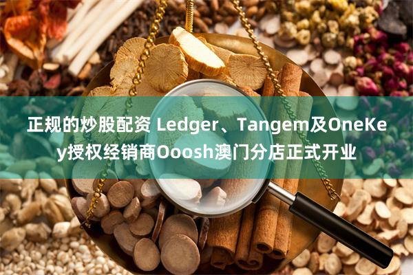 正规的炒股配资 Ledger、Tangem及OneKey授权经销商Ooosh澳门分店正式开业