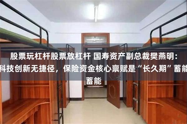 股票玩杠杆股票放杠杆 国寿资产副总裁樊燕明：科技创新无捷径，保险资金核心禀赋是“长久期”蓄能