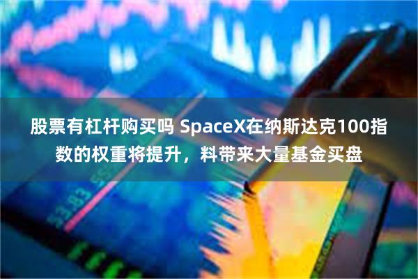 股票有杠杆购买吗 SpaceX在纳斯达克100指数的权重将提升，料带来大量基金买盘