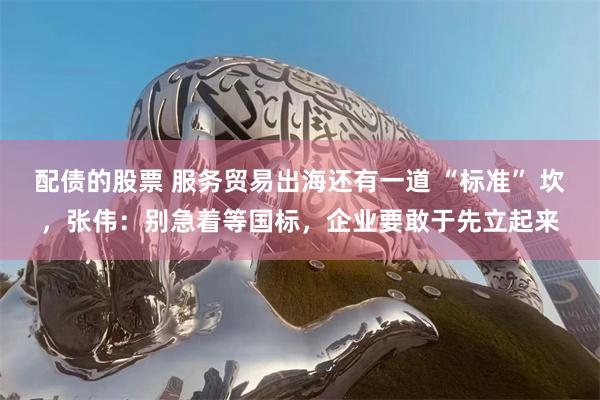 配债的股票 服务贸易出海还有一道 “标准” 坎，张伟：别急着等国标，企业要敢于先立起来