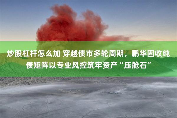 炒股杠杆怎么加 穿越债市多轮周期，鹏华固收纯债矩阵以专业风控筑牢资产“压舱石”