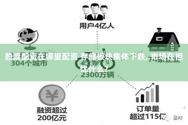 股票配资在哪里配资 存储板块集体下跌, 市场在担忧什么?